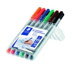 Lumocolor&reg; non-permanent pen 315 WP6, 6 farver